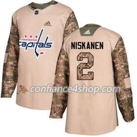 Adidas Maillot de Hockey Washington Capitals Matt Niskanen 2 2017-2018 Camo Veterans Day Practice Authentic - Homme